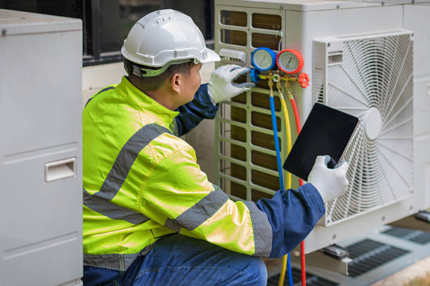 Professional Heat Pump Repair technician working in Morton, WA